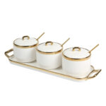 SET DE CONTENEDORES MARINCOLI BLANCO HM-094B ( HM-094 - HM094 - COCINA )