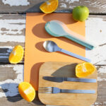 JUEGO LACHY VERDE CLARO HM-165V ( HM-165 - HM165 - CUBIERTOS ) - Imagen 6