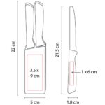 SET DE CUCHILLOS CORVI NEGRO KTC 100 (ACERO - MADERA - PLÁSTICO) - Imagen 4