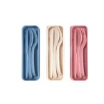 SET DE CUBIERTOS THAI ROSA KTC 590 P (PLÁSTICO - FIBRA DE TRIGO) - Imagen 2