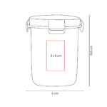 KTC 611 B - VASITO CONTENEDOR KEOP BLANCO (BLANCO - PLASTICO) - Imagen 5