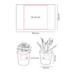 KTC 750 B - SET DE PLANTAS ALISO BLANCO (BLANCO - PLASTICO - CARTON) - Imagen 7