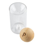 KTC 850 BE - SET DE SALERO Y PIMENTERO BENITO BEIGE (BEIGE - MADERA - VIDRIO) - Imagen 4