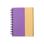 LIBRETA ECOLÓGICA GÉNOVA MORADO LB-010M ( LB-010 - LB010 - ECOLÓGICAS,CON BOLÍGRAFO,ESPIRAL )