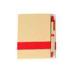 LIBRETA ECOLÓGICA ROJO LB-033R ( LB-033 - LB033 - LIBRETAS,ECOLÓGICAS,CON BOLÍGRAFO )
