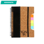 LIBRETA TIPO CORCHO NEGRO LB-044N ( LB-044 - LB044 - LIBRETAS,ESPIRAL ) - Imagen 3