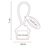 LLAVERO CASA CON PLACA NEGRO M 2060 N (HULE - METAL) - Imagen 3