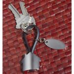 LLAVERO CASA CON PLACA NEGRO M 2060 N (HULE - METAL) - Imagen 2