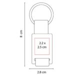 LLAVERO CASPIO NEGRO M 5813 N (METAL - TELA) - Imagen 2