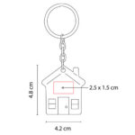 LLAVERO CASA MEGARA PLATA M 63272 S (METAL) - Imagen 3