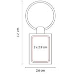 LLAVERO SQUARE PLATA M 63282 (METAL) - Imagen 3