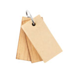 LLAVERO CON NOTAS LOURO BEIGE M 7474 BE (BAMBÚ - METAL) - Imagen 3