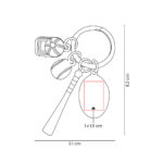 M 7988 S - LLAVERO BUNT (PLATA - METAL) - Imagen 4