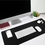 MOP 023 N - MOUSE PAD DE ESCRITORIO YIRÉN NEGRO (NEGRO - POLIESTER - RUBBER) - Imagen 4