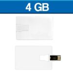 MEMORIA USB SUPER SLIM 4GB (USB083-U) BLANCO