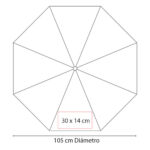 PARAGUAS KADEI NEGRO PAR 015 N (POLIÉSTER) - Imagen 7