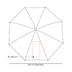 PAR 030 P - PARAGUAS DANUBIO ROSA (ROSA - POLIESTER - METAL) - Imagen 4