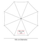 PARAGUAS ELGIN VERDE PAR 09 V (POLIÉSTER) - Imagen 3