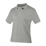 PLAYERA POLO LUTRY GRIS PLY 009 G-M (50% ALGODÓN PEINADO - 50% POLIÉSTER)