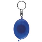 LLAVERO FLEXÓMETRO OVALADO AZUL TRASLUCIDO PRO 008 AT (PLÁSTICO)