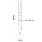 BOLÍGRAFO PONTIANAK NEGRO RQ 550 N (ACERO INOXIDABLE - CURPIEL) - Imagen 5
