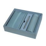 SET 016 A - SET BIRKIN AZUL (AZUL - ACERO INOXIDABLE - PLASTICO - CURPIEL - CARTON)