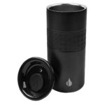 SET 022 N - SET MARMARIS (NEGRO - PAPEL ITALIANO PREMIUM CAJA - ACERO INOXIDABLE, PLASTICO, SILICON TERMO - CURPIEL LIBRETA - ACERO INOXIDABLE BOLIGRAFO - PLASTICO POWER BANK - CURPIEL, METAL LLAVERO) - Imagen 7