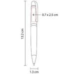 BOLÍGRAFO BURDEOS NEGRO SH 1355 (ACERO INOXIDABLE) - Imagen 2