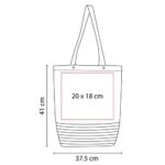 BOLSA MEZZOLA ROJO SIN 138 R (YUTE - ALGODÓN) - Imagen 2