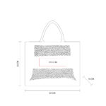 BOLSA ANTONELA NEGRO SIN 237 N (YUTE - ALGODÓN) - Imagen 3