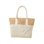 BOLSA GRECIA BEIGE SIN 288 BE (YUTE - ALGODÓN)