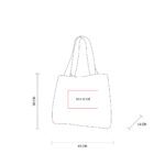 BOLSA ALIA BEIGE SIN 603 BE (YUTE - ALGODÓN) - Imagen 5