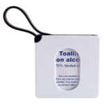 ESTUCHE CON PADS DE ALCOHOL NEGRO SLD 053 N (PLÁSTICO -SILICÓN)
