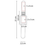 PULSERA CON GEL SANITIZANTE MILE BLANCO SLD 065 B (PLÁSTICO - SILICÓN) - Imagen 2