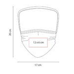 CARETA CON CUBREBOCAS QUEBEC AZUL SLD 067 A (POLIÉSTER CUBREBOCAS - PET CALIBRE 15 CARETA) - Imagen 3