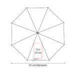 PARAGUAS SOCCER FIELD BLANCO SOC 062 B (POLIÉSTER) - Imagen 6