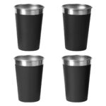 SET DE 4 VASOS PACECO NEGRO ST-026N ( ST-026 - ST026 - COCINA )