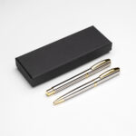 SET DE PLUMAS LAZZARO PLATA ST-035S ( ST-035 - ST035 - TINTA AZUL )