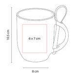TAZA PARA SUBLIMAR MARGAO ROJO TAZ 037 R (CERÁMICA) - Imagen 2