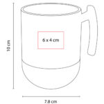 TAZA BIKANER BLANCO TAZ 038 B (PORCELANA - CORCHO) - Imagen 3