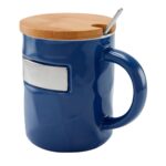 TAZA BAMBUSA AZUL TAZ 055 A (CERÁMICA - BAMBÚ - ACERO INOXIDABLE - METAL)