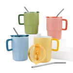 TAZ 067 Y - TAZA CORALINE AMARILLO (AMARILLO - CERAMICA - PLASTICO - ACERO INOXIDABLE) - Imagen 6