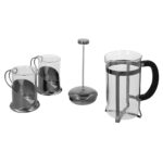 SET CAFETERO AJACCIO GRIS TMPS 190 G (VIDRIO - ACERO INOXIDABLE - PLÁSTICO) - Imagen 7