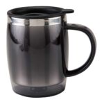 TAZA TÉRMICA BURGOS NEGRO TMPS 26 N (PLÁSTICO - ACERO INOXIDABLE)