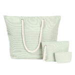 SET DE BOLSAS PRATS VERDE CLARO TX-259V ( TX-259 - TX259 - BOLSAS DE PLAYA )