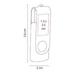 USB FLOPPY 8 GB ROSA USB 031 P (METAL - RUBBER) - Imagen 2