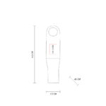 USB DEART 16 GB BEIGE USB 332 BE (MADERA - METAL) - Imagen 4