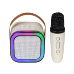 Z 020 BE - BOCINA KARAOKE IDOL (BEIGE - PLASTICO - METAL - CURPIEL) - Imagen 2