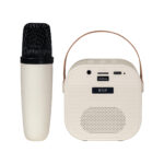 Z 020 BE - BOCINA KARAOKE IDOL (BEIGE - PLASTICO - METAL - CURPIEL) - Imagen 3