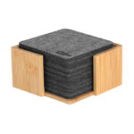 POSAVASOS DE RPET "KOSTER" (T683 GRIS) - Imagen 2